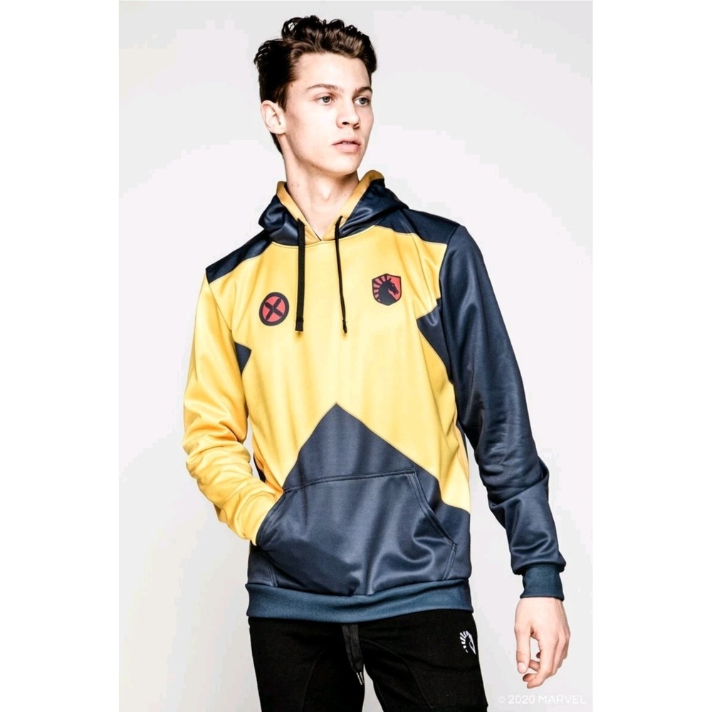 Liquid X Marvel X-Men Jersey Hoodie XL Team Liquid Cyclops NWT Kangaroo Pocket